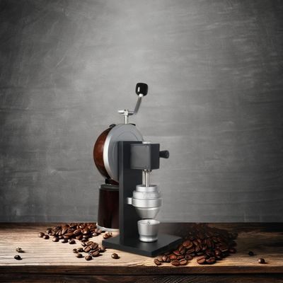 Tamaño personalizado 83 mm Conical Burr Grinder de café manivela de mano cuerpo de aleación de aluminio para herramientas de café y té