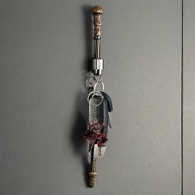 Mito de la bruja colgada Wukong 2D llavero de acrílico negro colgante de moda para viajar