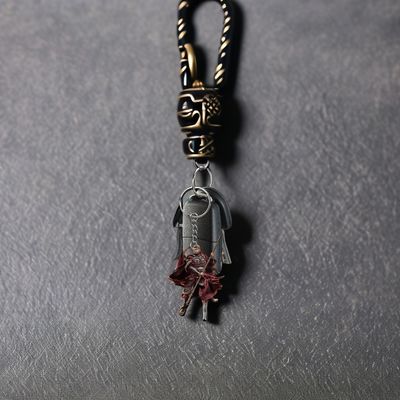 Color personalizado Wukong Keychain Negro Acrílico 2D Pendente Flat para Mochila Computadora de coche