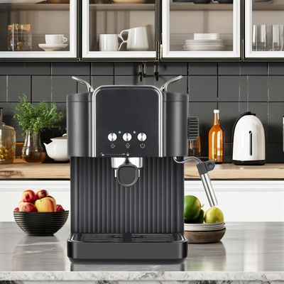 Inicio Bluetooth Máquina de café de acero inoxidable semiautomática para hoteles de Oriente Medio