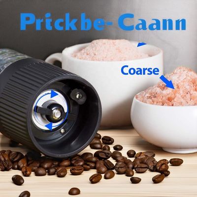 Grinder de pimienta eléctrica conjunto de molinos de cerámica sostenible para el hogar y condimentos sólidos