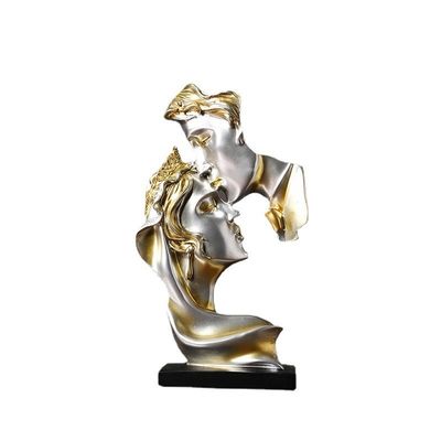 Acento Estatua de pensador de bambú Resina de arte escultura para otra decoración del hogar Color personalizado