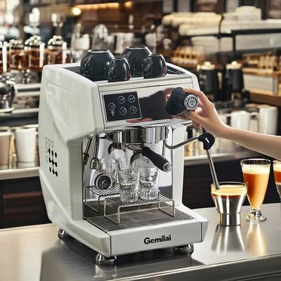 Copo de detección de temperatura térmico Máquina de café semiautomática para bicicletas