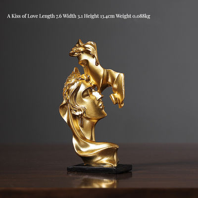 Regalo de cumpleaños único Estatua de pensador de resina de bambú creativa para hogares ecológicos