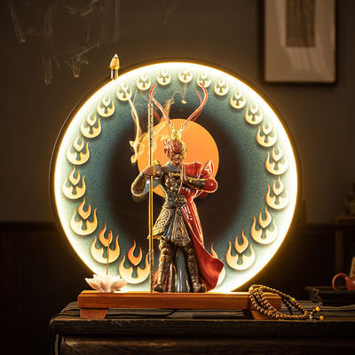 2024 Mito Negro Wukong Luz LED Quemador de incienso Estilo de diseño contemporáneo Decoración del hogar