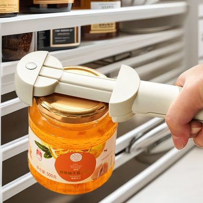 Abridor de botellas de metal multifuncional con tapa ajustable sin esfuerzo