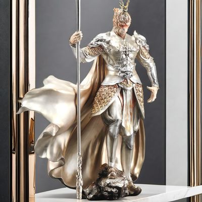 Mitología Negra Wukong Figura de golden hoop vs Buda Diseño Contemporáneo Ornamento para el hogar