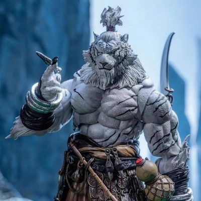 1/12 Escala Furay Planet Serie Weng Tiger Action Figure Versión blanca por Maestro Union