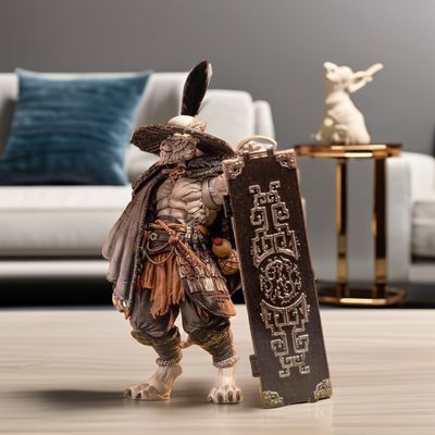 Edición limitada 1/12 Escala de hoja Maestro Weng Tigre figura Maestro Unión Versión Blanca Resina Diseño Contemporáneo patrón vertical