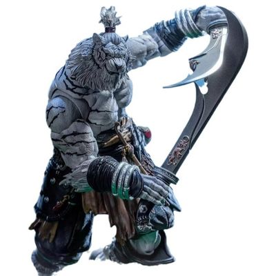 Edición limitada 1/12 Escala de hoja Maestro Weng Tigre figura Maestro Unión Versión Blanca Resina Diseño Contemporáneo patrón vertical