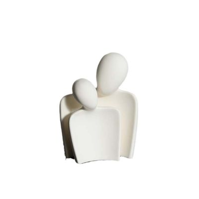 Elevá tu espacio con una estatua de amantes abstractos únicos de bambú escultura de arte cerámico