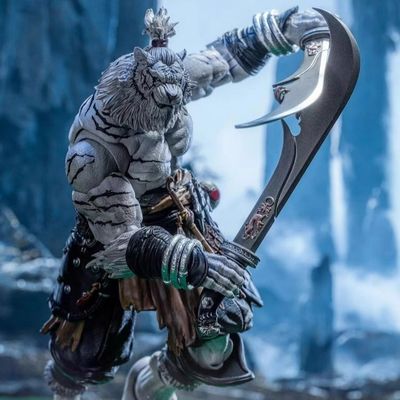 Maestro Unión 1/12 Escala Furay Planet Blade Maestro Weng Tiger Action Figure Versión Blanca Resina Diseño Clásico