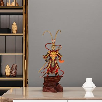 Mito Negro Estatua Sun Wukong-Coruja Dorada 3D Figura Colección de Resina Metal con Materiales