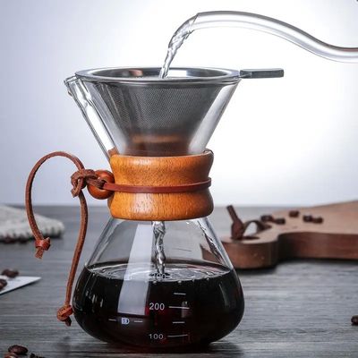 GCG013 Cafetera de acero inoxidable aislada de mango portátil anti-ardiente para el hogar