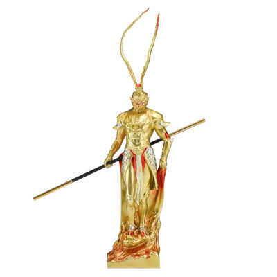 Figura artística de resina del Rey Mono de Viaje al Oeste para decoración y colección