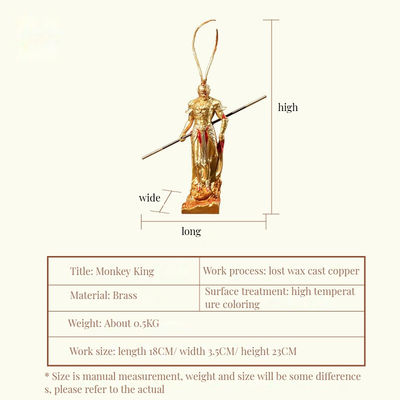 Figura artística de resina del Rey Mono de Viaje al Oeste para decoración y colección