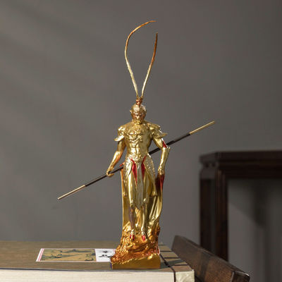 Figura artística de resina del Rey Mono de Viaje al Oeste para decoración y colección