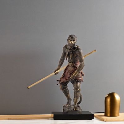 Juego de mitos negros contemporáneos leyendas Estatua 3D personalizada de Wukong en aleación con tema de arte