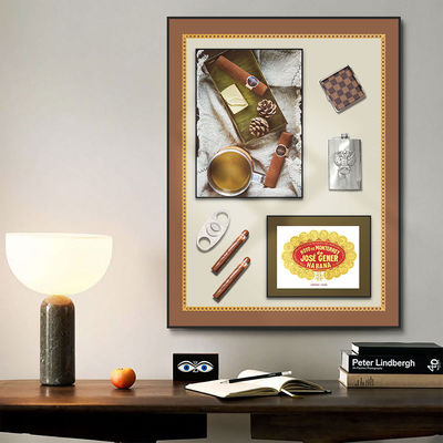 Refinado diseño final de pinturas murales tridimensionales de cigarrillos para paredes de cafeterías y restaurantes