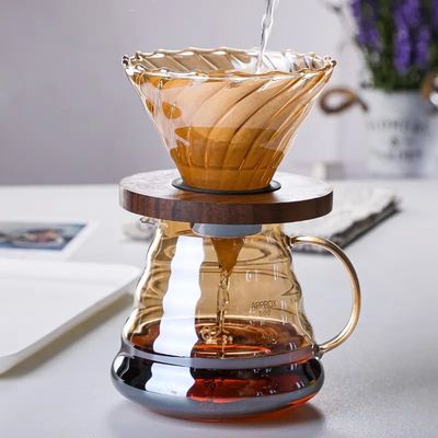 Conjunto de producción de cafetera de cerámica de alto borosilicato con filtro metálico e infusor de té