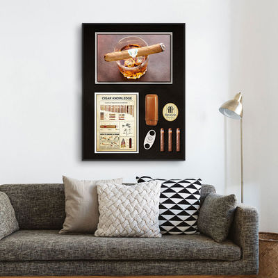 Pintura artística de cigarros en 3D de estilo postmoderno perfecta para cafeterías y restaurantes