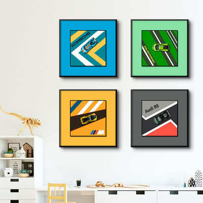 Tamaño personalizado de aleación moderna para automóviles colgante de pared eléctrica Comercio electrónico transfronterizo Decoración de bodegones para oficinas de hoteles