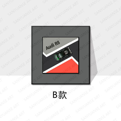 Tamaño personalizado de aleación moderna para automóviles colgante de pared eléctrica Comercio electrónico transfronterizo Decoración de bodegones para oficinas de hoteles