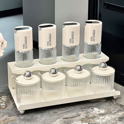 Organizador de gabinete de estante de especias con tapa personalizada para soluciones de almacenamiento de cocina de ahorro de espacio