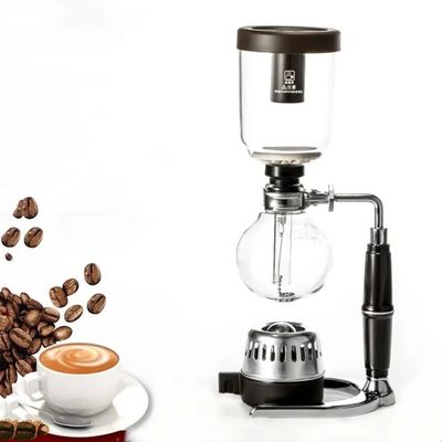 Máquina de café de sífonos clásicos estadounidenses de tipo metálico de aluminio para elaborar café