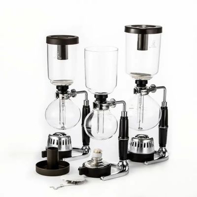 Máquina de café de sífonos clásicos estadounidenses de tipo metálico de aluminio para elaborar café