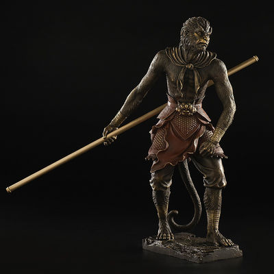 Mito Negro personalizado Wukong Estatua Leyendas Personajes Juego Simios Estatuas 3d Arte de escritorio