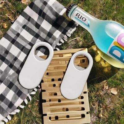 Abridor de botellas de vino de acero inoxidable magnético de mango grueso con diseño simple