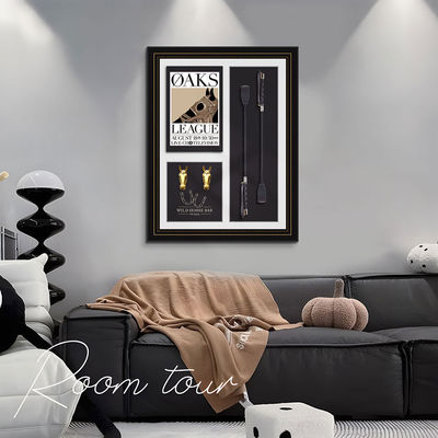 Mural ecuestre tridimensional de estilo europeo moderno para la decoración del salón