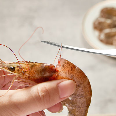 Herramienta de mariscos de acero inoxidable Cuchillo de apertura de camarón y extractor de escamas de pescado para el hogar