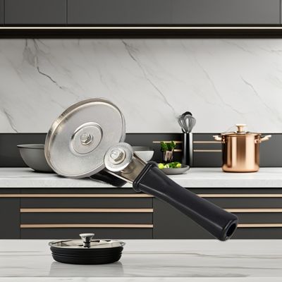 Prensa de tapa de hojalata robusta manual ergonómica sellador de lata de bambú para el hogar