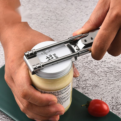 Conveniente herramienta de apertura de latas con diseño de tapa giratoria que ahorra mano de obra y mango ajustable