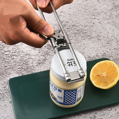 Abridor de tapa de acero inoxidable multifuncional para cocina