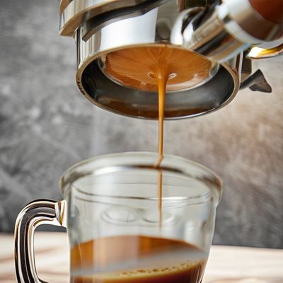Cafetera casera con logotipo láser negro Herramientas de barista de espresso y medidor de presión