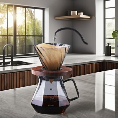 Potes de filtro de café de vidrio con alto borosilicato La mejor opción para la vida diaria en el hogar