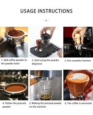 Portafiltro de café Reutilizable de una sola boca doble 2 tazas Cesta sin fondo mango de madera E61 cocina