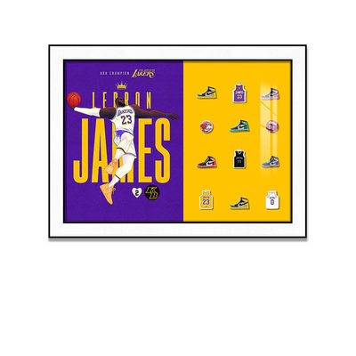 Jordan y LeBron James Estrella de baloncesto murales para la sala de estar y la decoración del dormitorio