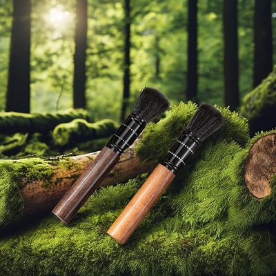 Cepillo de limpieza de mango de madera sólida para máquina de café de cocina para el hogar