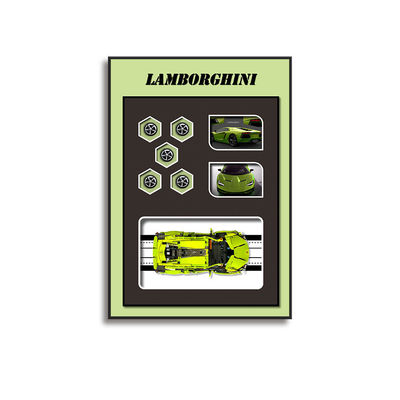 Pintura de pared de automóvil en bloques 3D de tamaño personalizado para colgar en restaurantes o decoraciones junto a la cama