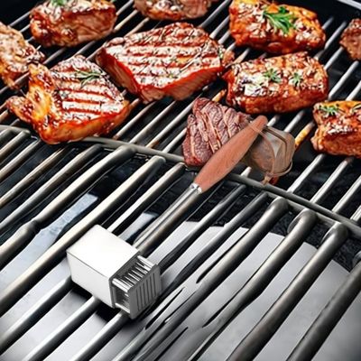 Se facilita la descongelación de carnes y aves de corral con un suavizador de carne de acero inoxidable de 36 hojas