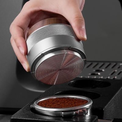 Capa de madera 304 de acero inoxidable Tamper Nivelador de café para café expreso de 51 mm 53 mm 58 mm