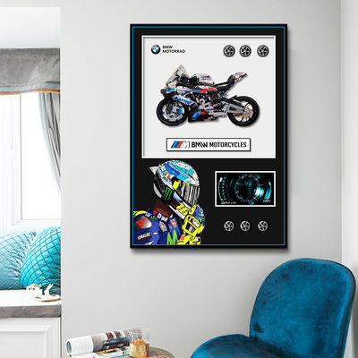 Cuadro de exhibición de arte de pared de automóviles deportivos modernos de tamaño personalizado decorativo con función de colgar