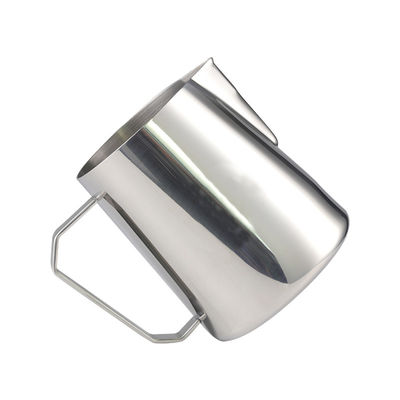 Herramientas de café y té acero inoxidable 304 350ml 600ml 12 oz jarra de espuma con gorgón