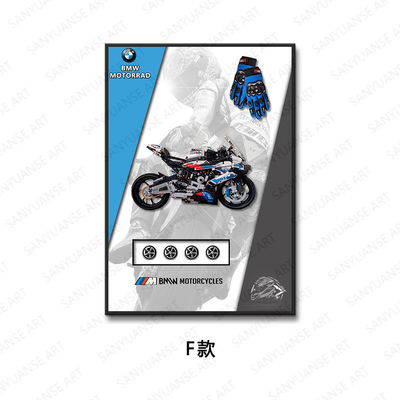 Decoración del hogar moderno Vidrio Cristal Bloques de construcción Luxo Deportivo Coche de Pared de Arte