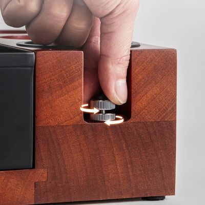 Herramientas de café para restaurantes Caja de golpear de madera multifuncional con soporte de acero inoxidable 58 mm