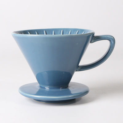 Estilo de diseño único Herramientas de café y té Cerámica azul y blanco Verter sobre el goteador de café